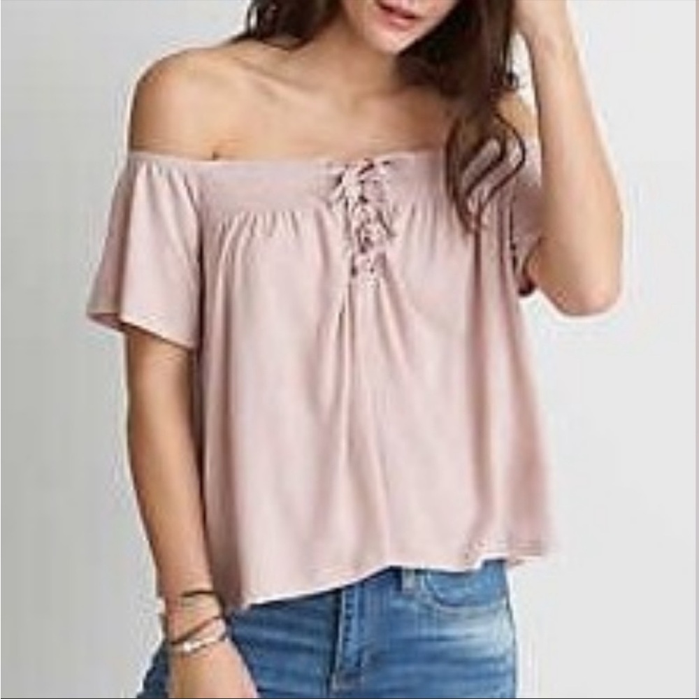 🦅AMERICAN EAGLE 🦅 LACE OFF SHOULDER TOP🦅